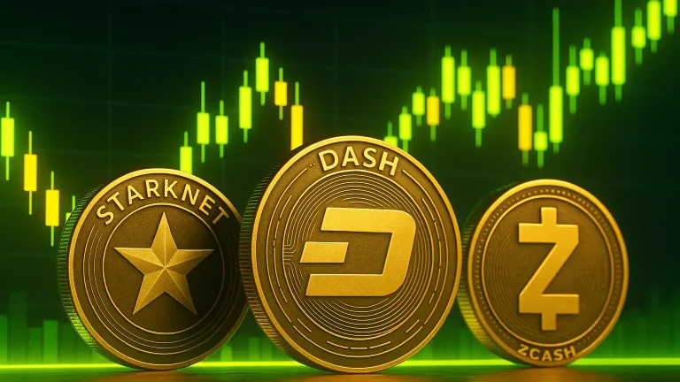 Liquidity-Backed Altcoin Rotation: Starknet, Zcash, Dash Stand Out Amid Cautious Market